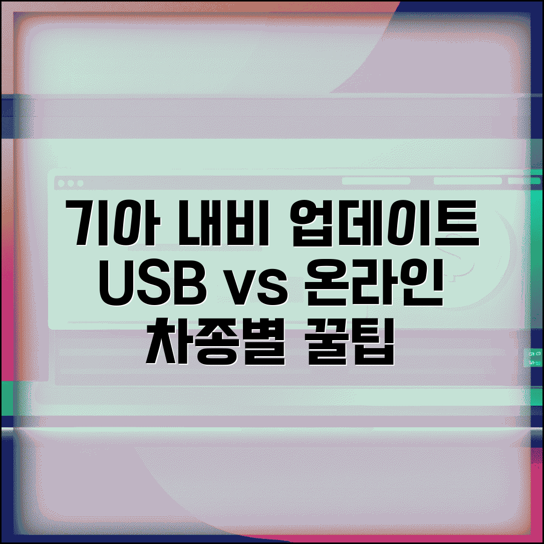 기아자동차 내비게이션 업데이트 방법 | USB/온라인 설치 비교 | 차종별 주의사항