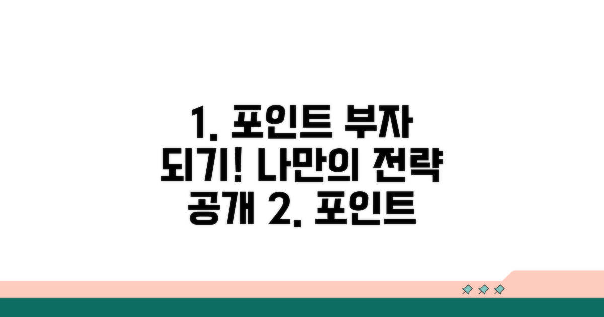 나만의 포인트 활용 전략