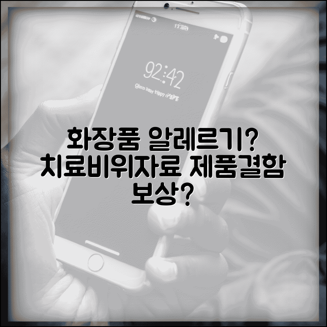 화장품 알레르기로 병원 다니는데 치료비와 위자료 모두 받을 수 있나요 | 제품 결함 | 치료비 | 정신적 피해