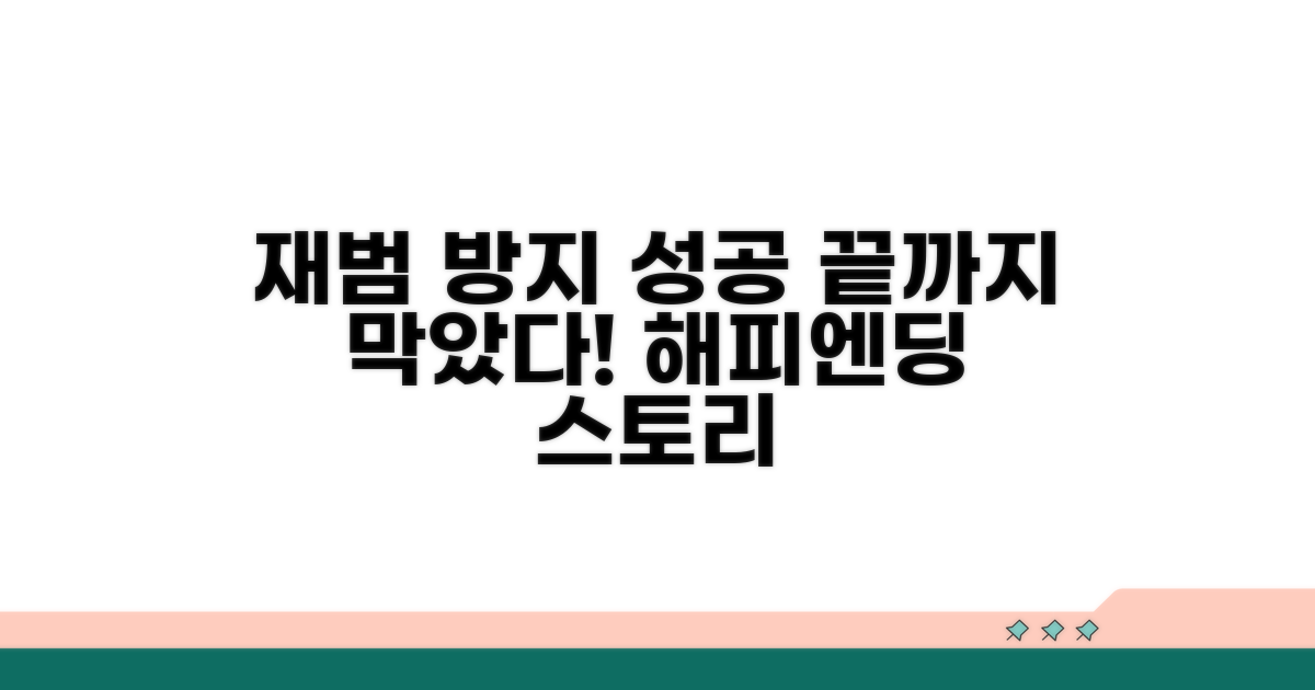 재범 방지 및 성공 사례