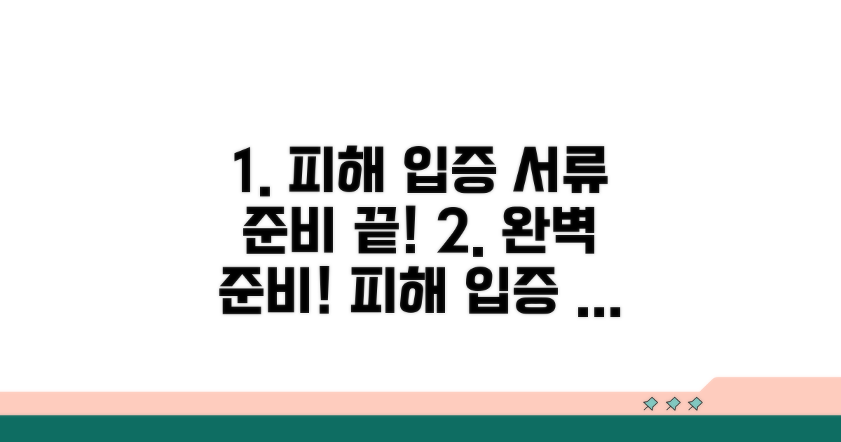 피해 입증 서류 준비 완벽 가이드
