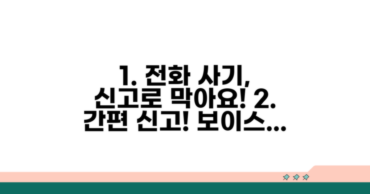 전화 사기 피해 막는 신고 절차