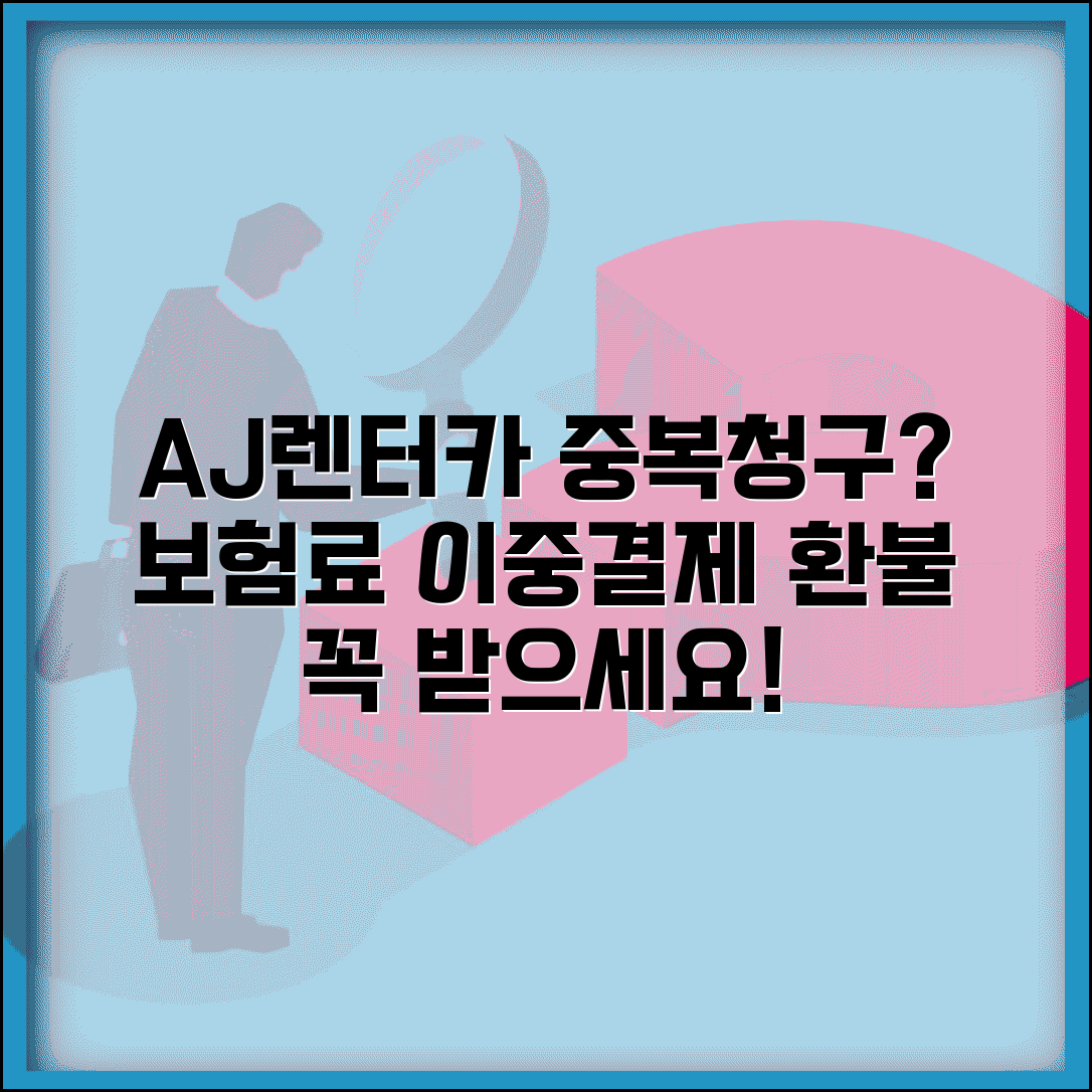 AJ렌터카 보험료 중복 청구 | AJ렌터카 보험 요금 이중 결제