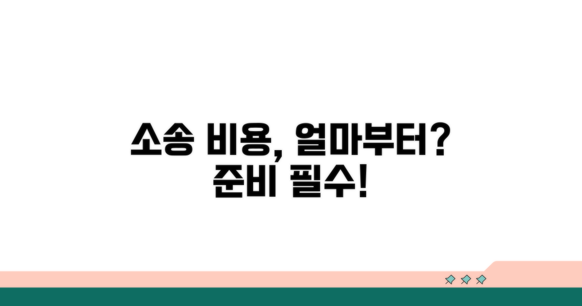 소송 비용, 얼마부터 준비할까