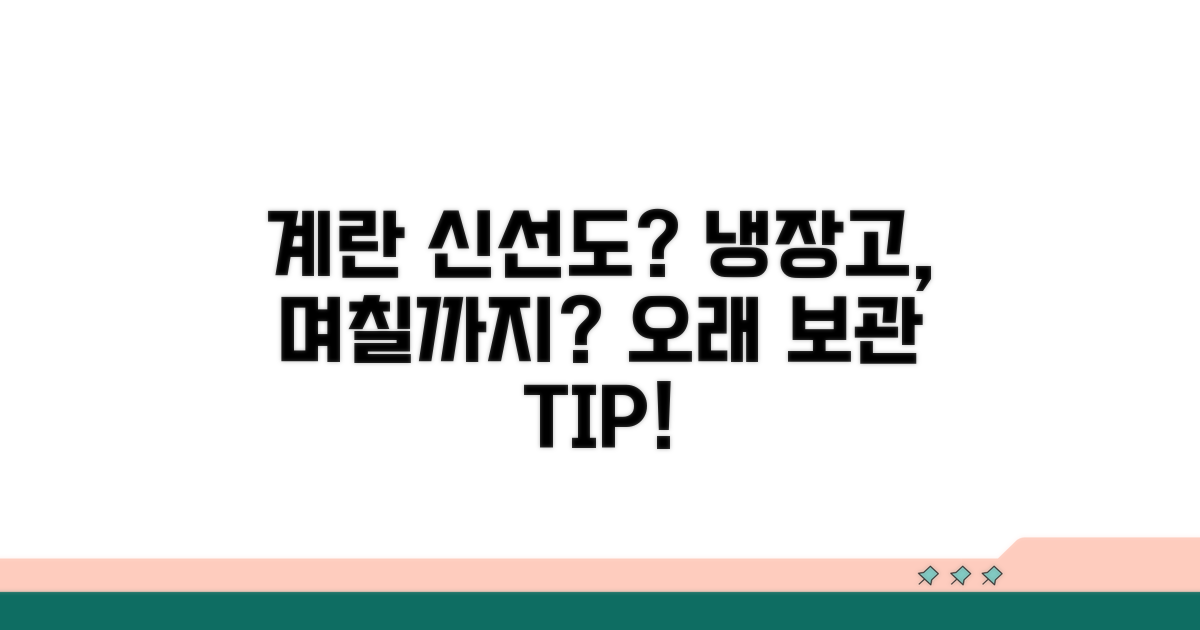 계란 신선도, 냉장고 얼마나 갈까