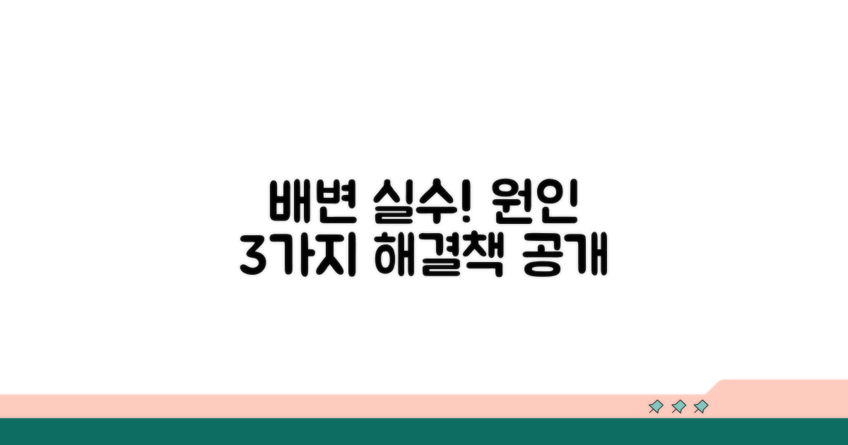 고양이 배변 실수 원인 분석