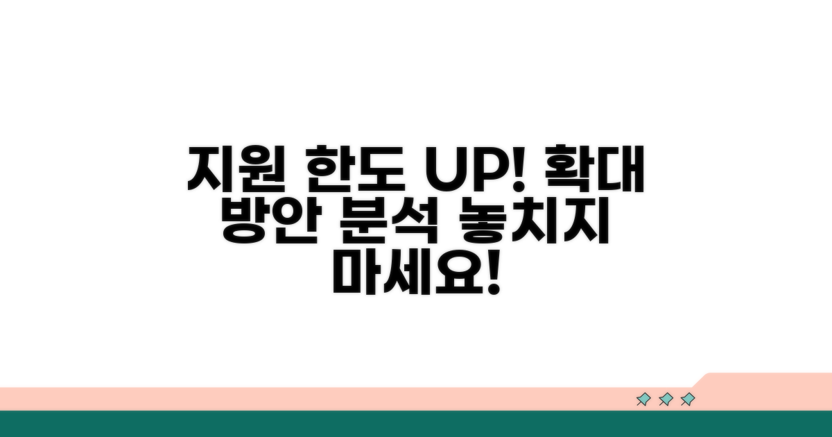 지원 한도 확대 방안 분석