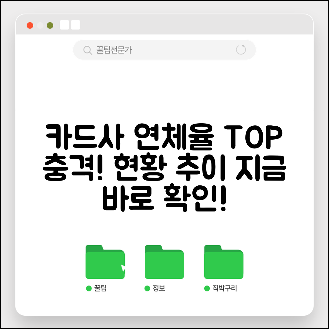 신용카드 연체율 통계 | 카드사별 연체율 현황과 추이