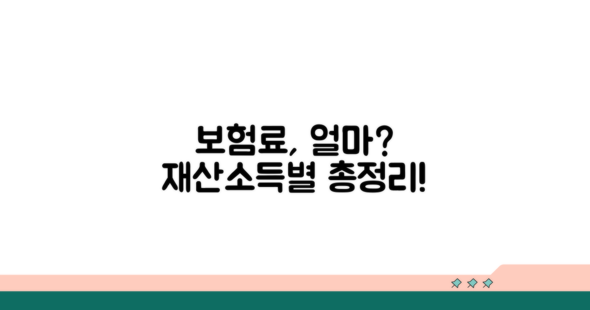 재산·소득별 보험료 산정 총정리
