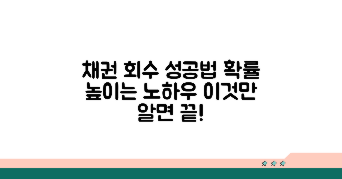 채권 회수 과정: 성공 확률 높이는 방법