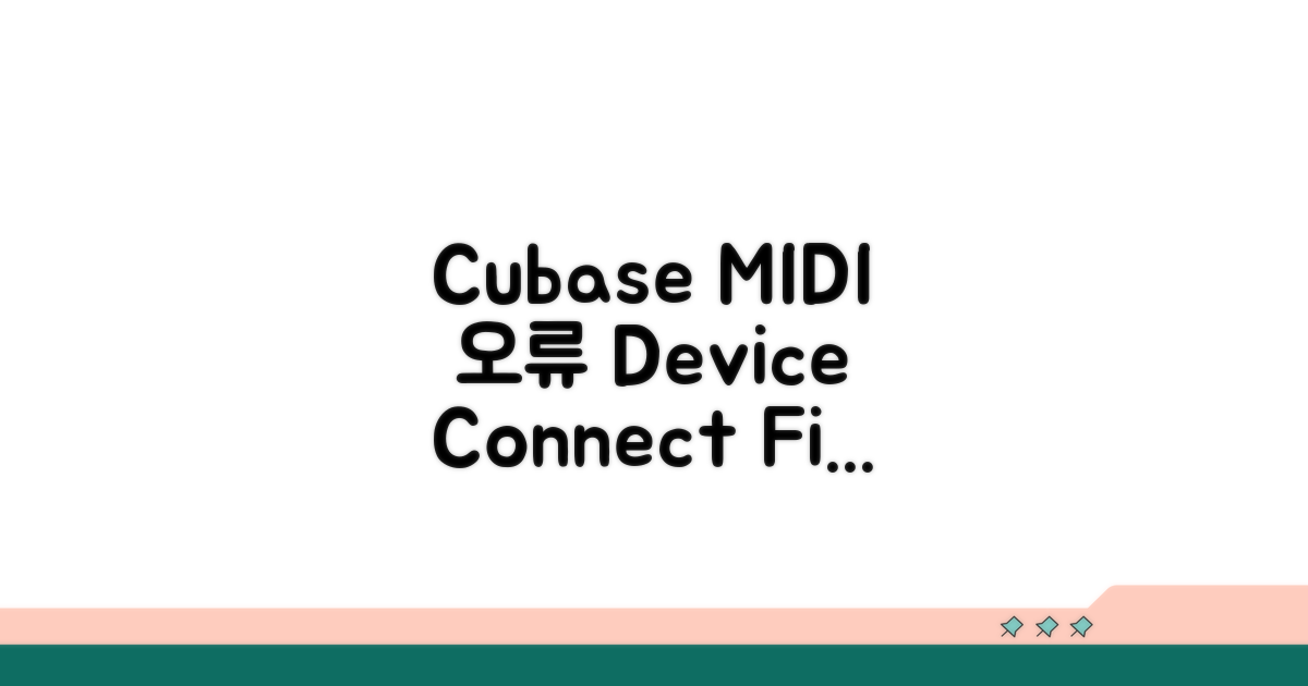 Cubase MIDI 장치 인식 오류 해결