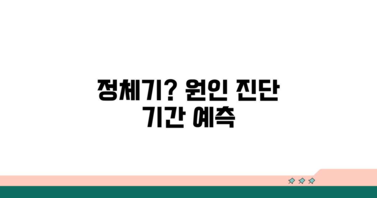 정체기 원인 분석과 기간 예측