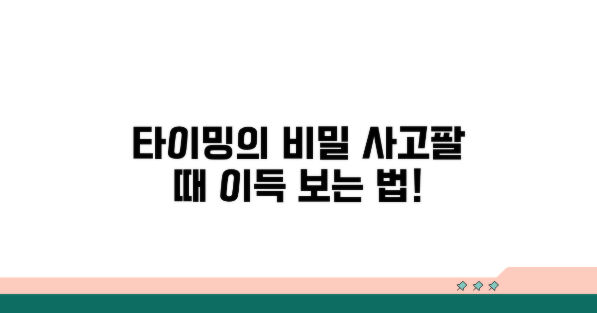 언제 사고팔아야 이득일까?