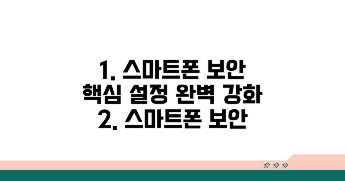 스마트폰 보안 설정 강화 방법