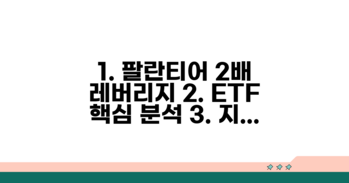 팔란티어 2배 레버리지 ETF 핵심 분석