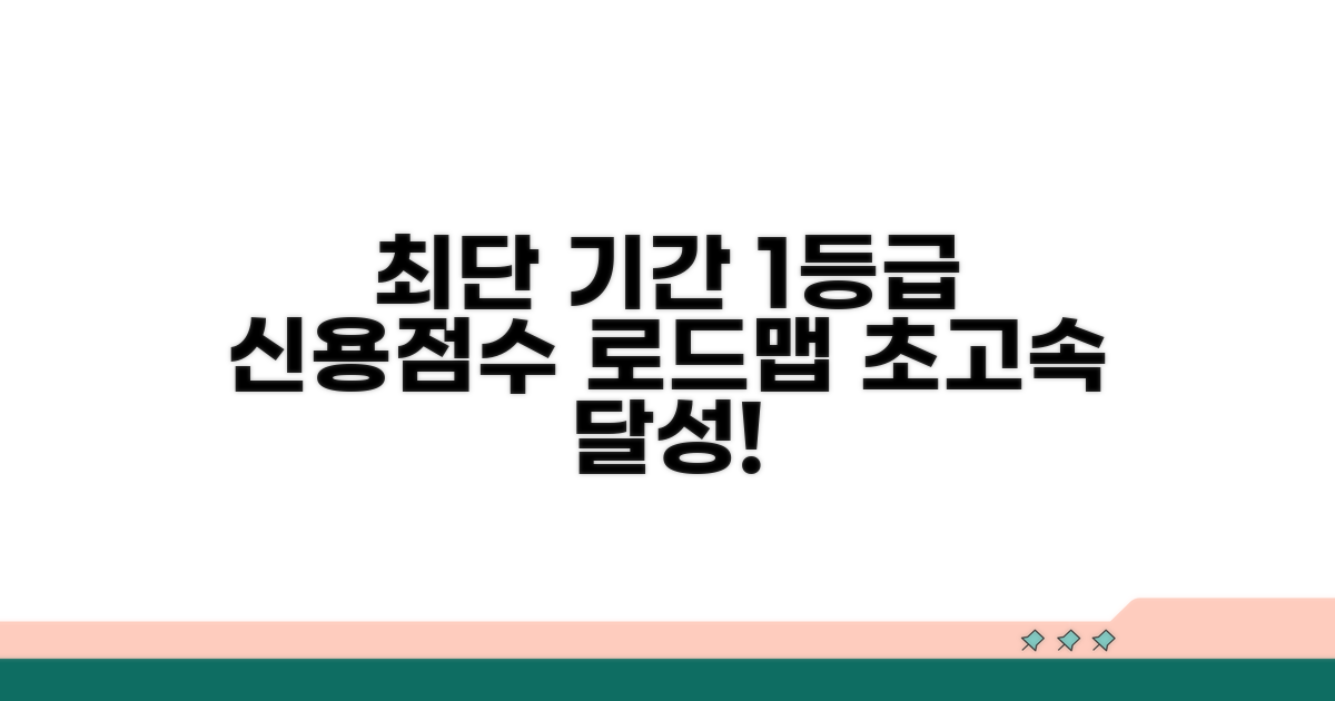 신용점수 1등급까지 최단 기간 로드맵