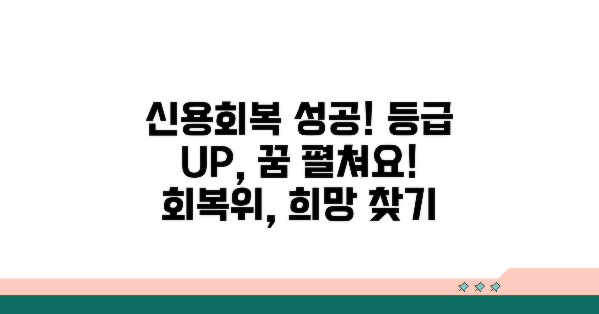 신용회복위원회 이용 후 등급 회복 성공 사례