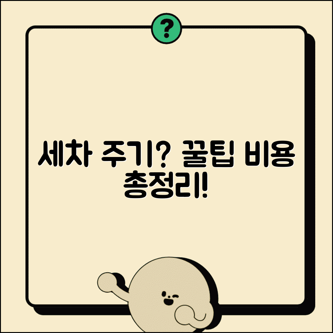 세차 주기 얼마나 자주 해야 할까? | 적정 횟수, 관리 꿀팁, 셀프 세차 비용 총정리