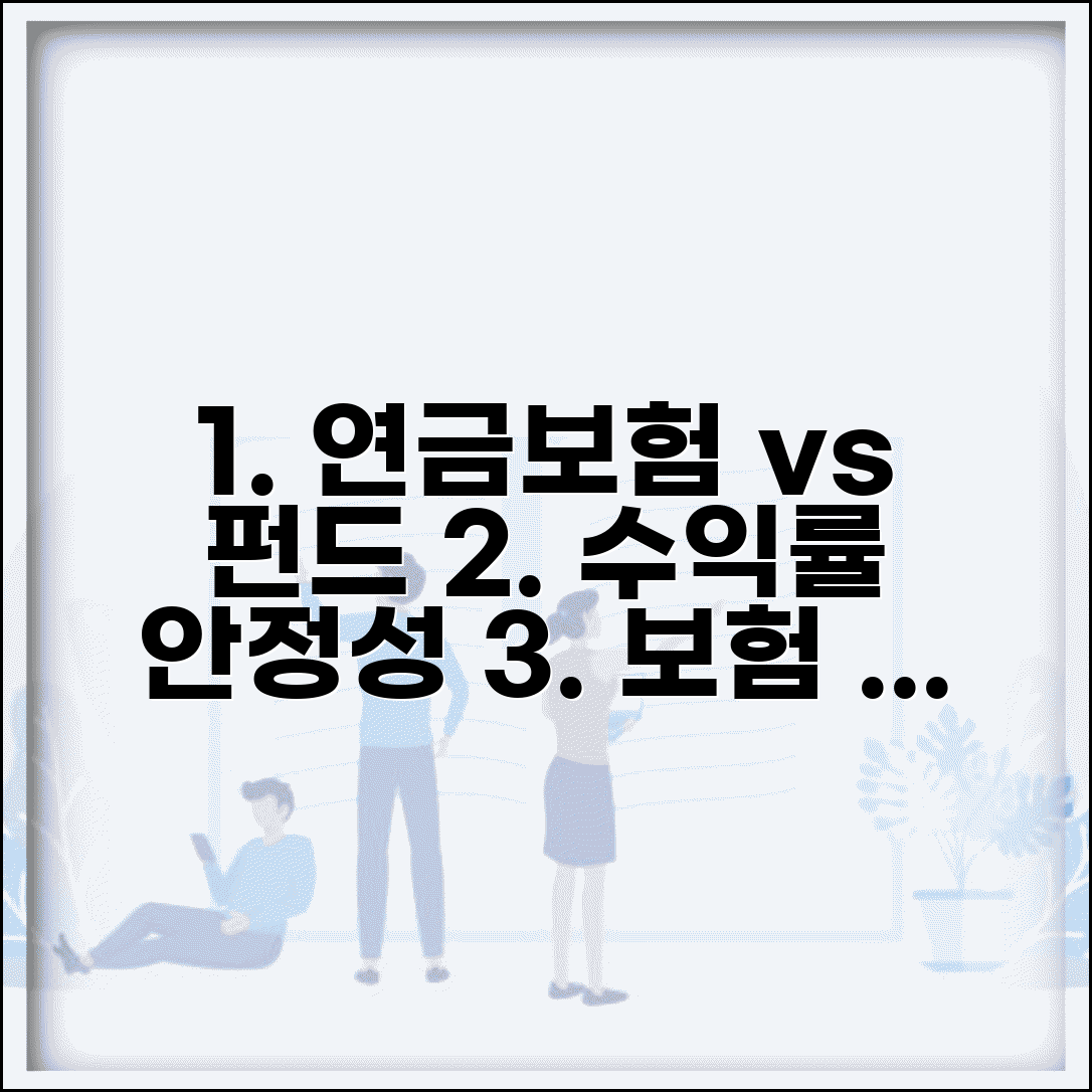 연금보험 vs 연금펀드 | 보험사 연금 펀드 수익률 안정성 비교 및 선택 가이드