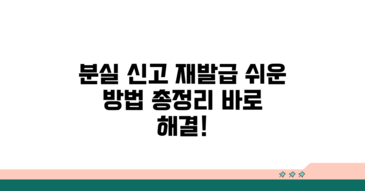 분실 신고부터 재발급, 쉬운 방법