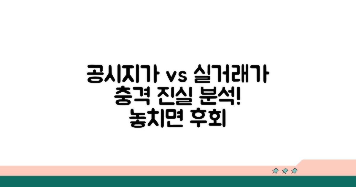 공시지가 실거래가 비교 분석