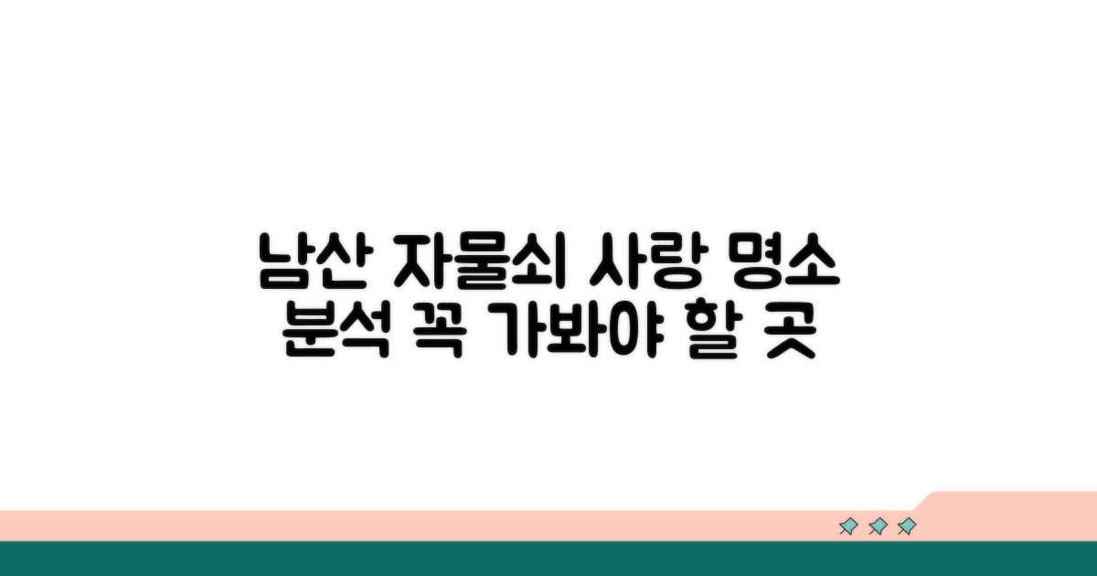 남산 자물쇠 명소 완벽 분석
