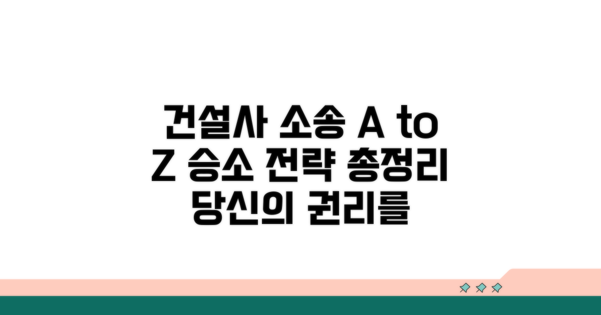 건설사 상대로 소송 거는 절차 A to Z