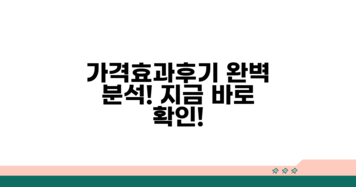 가격, 효과, 후기 완벽 분석