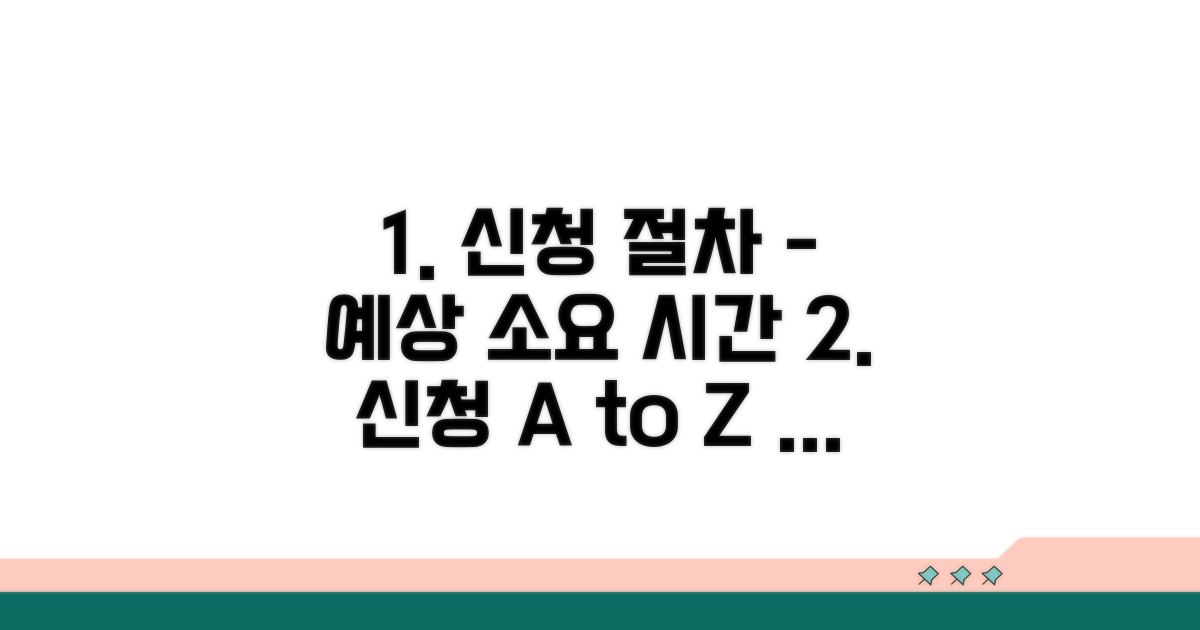 신청 절차와 예상 소요 시간