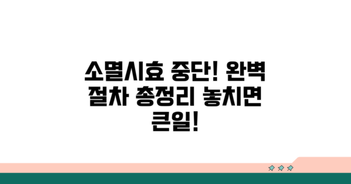 소멸시효 중단 사유와 완벽 절차