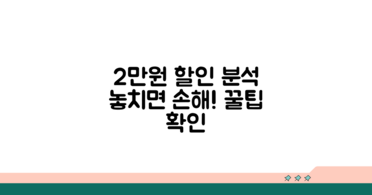 최대 2만원 할인 혜택 분석