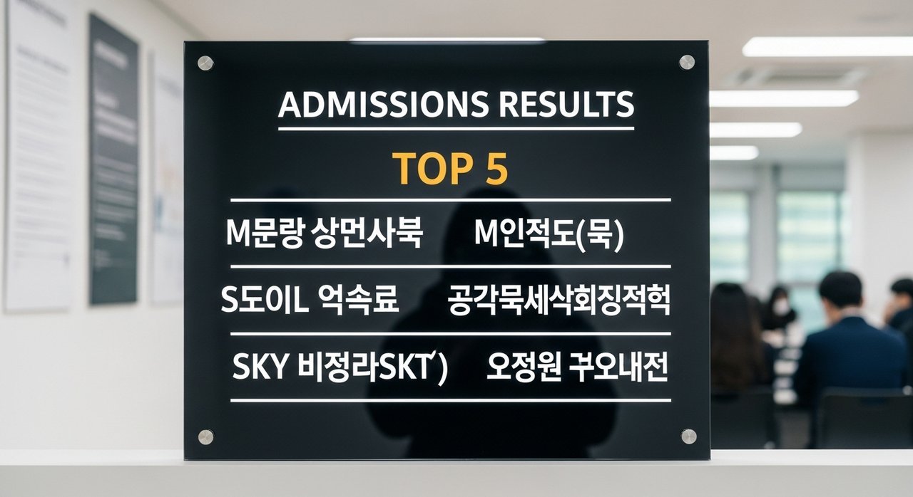 한양학원 부산동래점 입시실적 의대 스카이 합격현황 TOP 5 공개